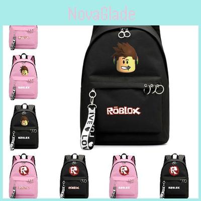 Модный рюкзак Roblox для студентов из прочной холщовой ткани с гладкой молнией