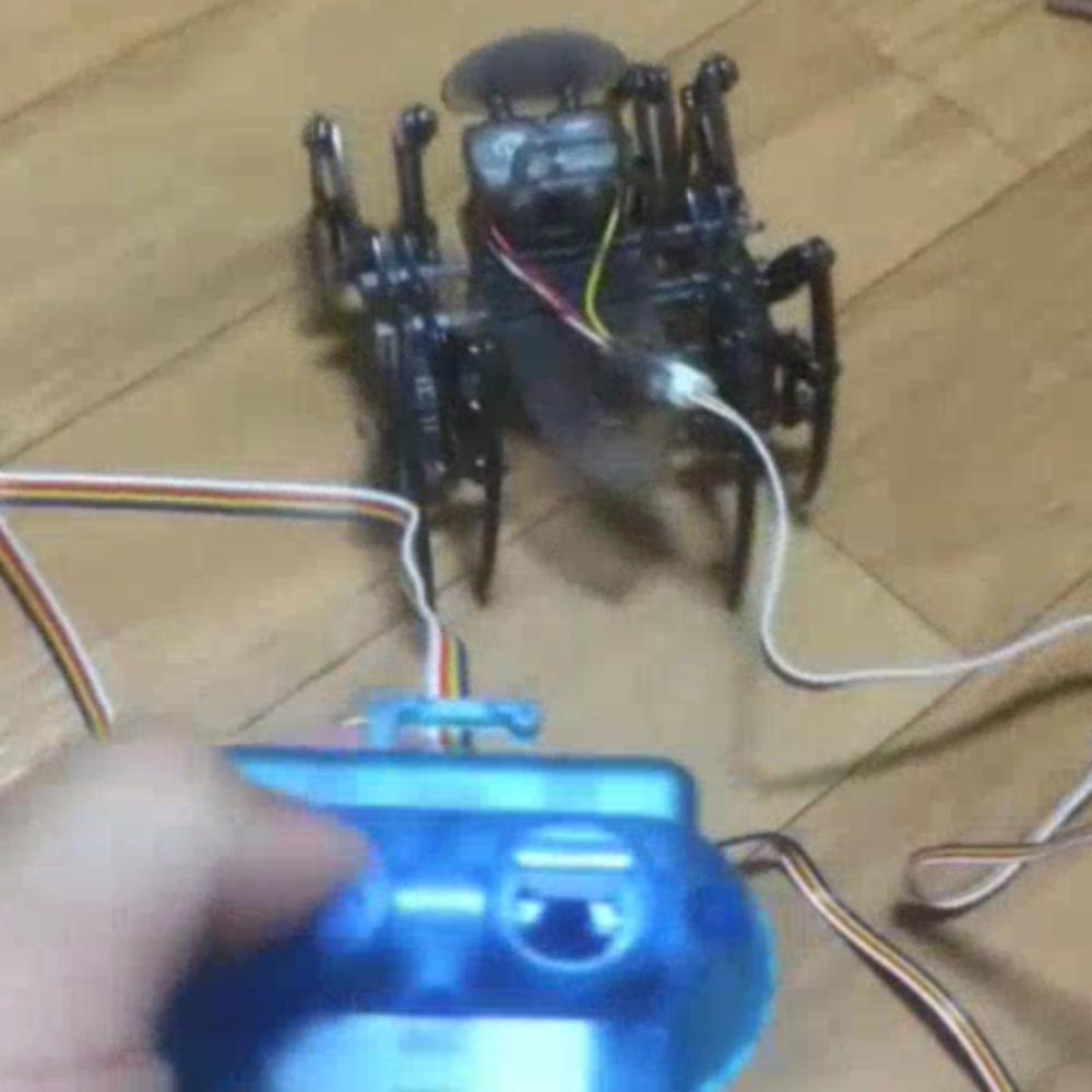 Academy Science Wired/Wireless Spider Robot with Remote Control Model Building Kits