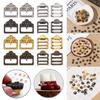 Mini Ultra-small Tri-glide Buckle Pattern Belt Buttons Doll Bags Accessories Diy Dolls Buckles