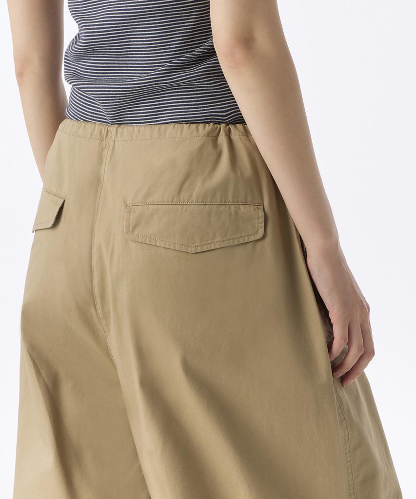 MUSINSA STANDARD WOMAN Женские хлопковые парашютные брюки [Бежевый]