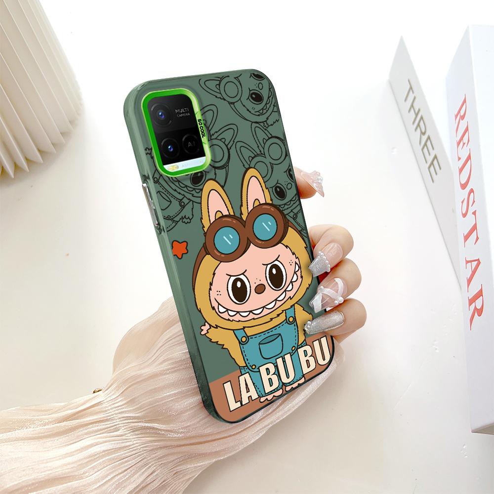 Окрашенный узор, красочный серебристый, двухсторонний, жесткий, противоударный чехол для телефона Vivo