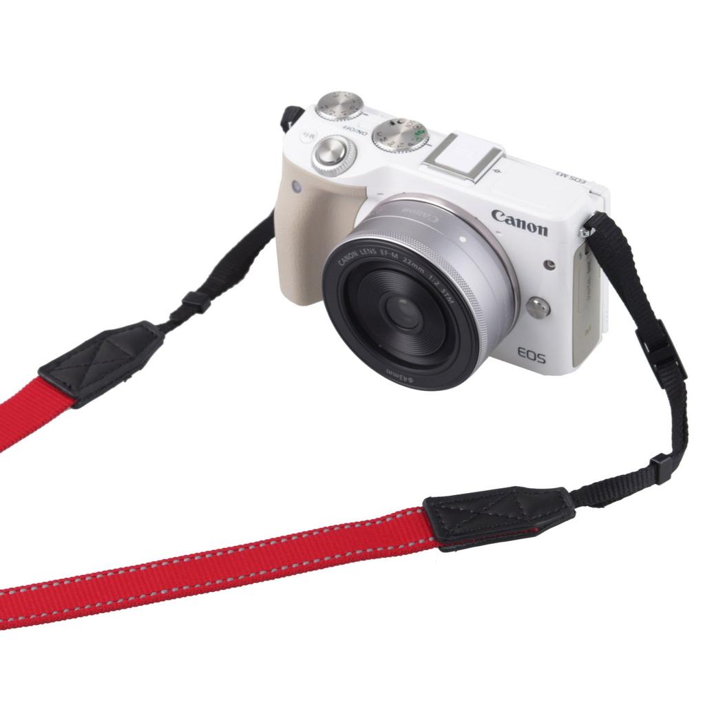 Etsumi Allegro Strap for Mirrorless Deep Cameras, Red, E-6433