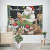 Рождество Новый год Санта-Клаус Гобелен Гостиная Диван Домашнее украшение Рождественский подарок