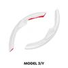 For Tesla Model 3 Y 2017-2023 Carbon Fiber Steering Wheel Cover Steer Wheel Cover Protector Interior Accessories