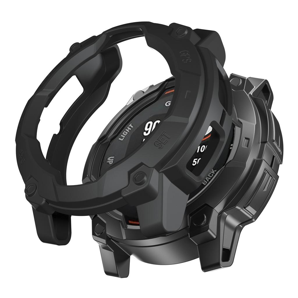 Для Garmin Instinct 3 Solar 50мм ТПУ Чехол для часов Полый Прочный Бампер