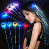 50/100 шт. Цветные Светящиеся LED Заколки-Косички Бабочки для Волос, Украшение для Парика, Светящиеся Рождественские Аксессуары для Волос