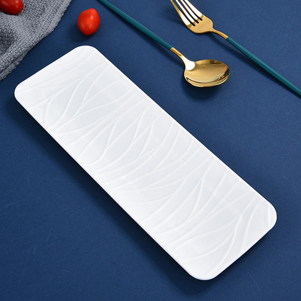 Прочная тарелка для суши с гладкой поверхностью, имитация керамики, поднос для чая и закусок, непроливаемый пищевой поднос для торта, товары для дома