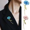 Fashion Carnation Brooch Women Simple Elegance Enamel Plant Fine Workmanship Shiny Corsage Brooch Suit Accessories