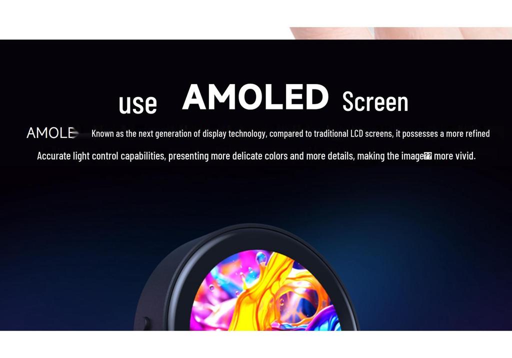 ESP32-C6 1.43" AMOLED Touch Round Screen Dev Board with XiaoZhi AI Support