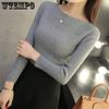 Весенний повседневный длинный рукав осенний вязаный джемпер женский пуловер удобные свитера корейский стиль зимний тонкий трикотаж