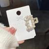 Pearl Rhinestone Hairpin - Elegant Korean High Ponytail Clip for Women