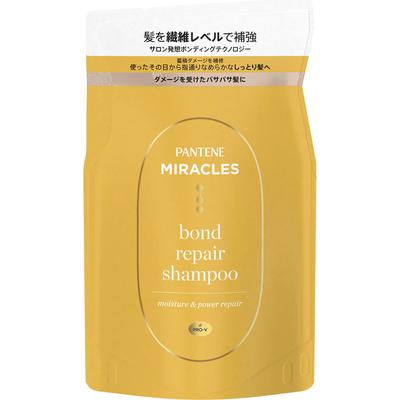 Pantene Miracles Bond Repair Series Moisture & Power Repair Шампунь Сменный блок 350 г Шампунь/кондиционер (премия) Мягко помассируйте влажную кожу.