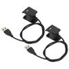 2Pcs Smartwatch Charger USB Charging Cable Cord Charger Dock Adapter for Fitbit Charge 2