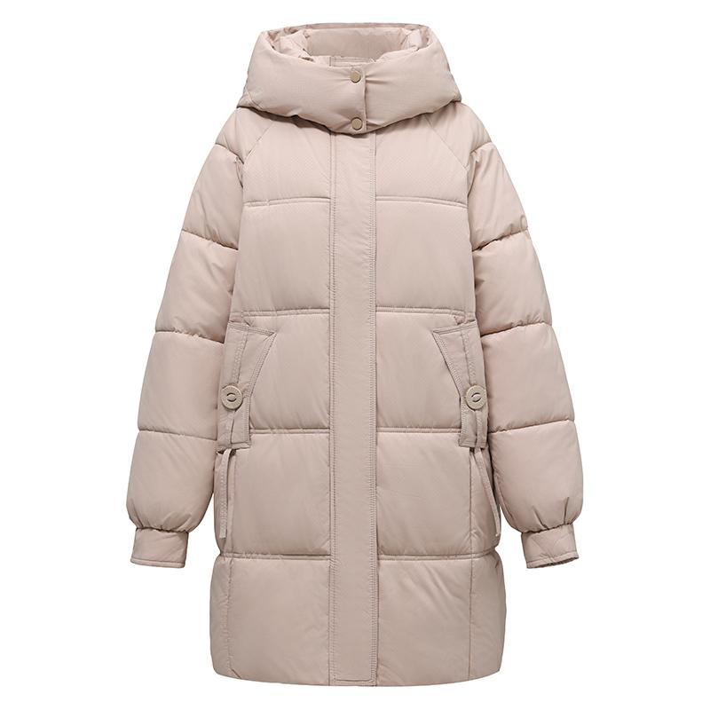 Зимние парки для женщин, длинные пальто, элегантные свободные, толстые, теплые женские куртки, пальто с капюшоном