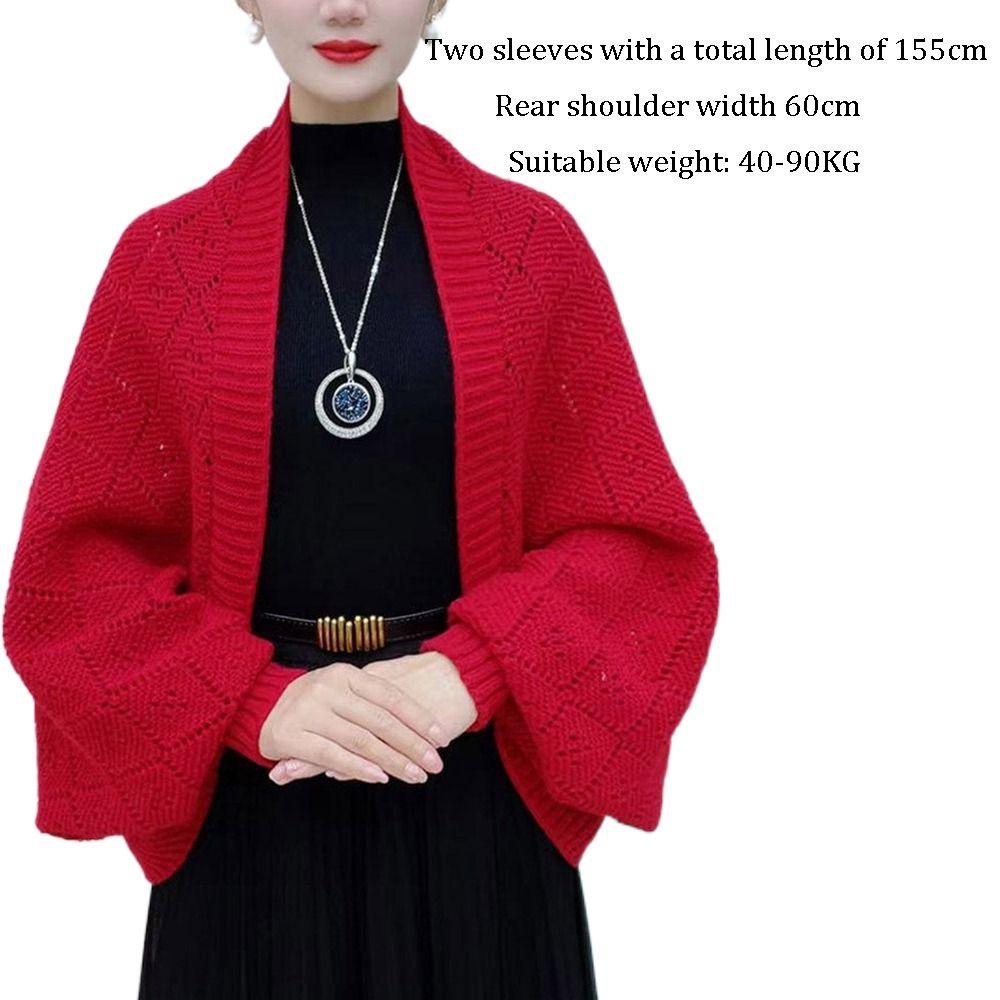False Collar Knitted Shawl Outwear Shoulder Evening Prom Cape New Autumn Winter Scarf Party
