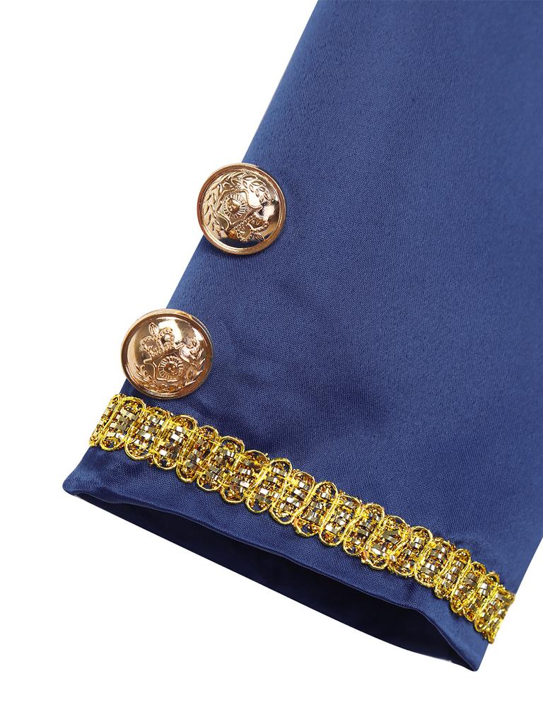 Stage Performance Costume Kids Boys Long Sleeve Turn-Down Collar Jacket Tailcoat Prince Cosplay