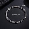 New Trendy Cuban Chain Men Bracelet Classic Stainless Steel 3/5/7/9mm Width Chain Bracelet For Men Women Zircon Gift