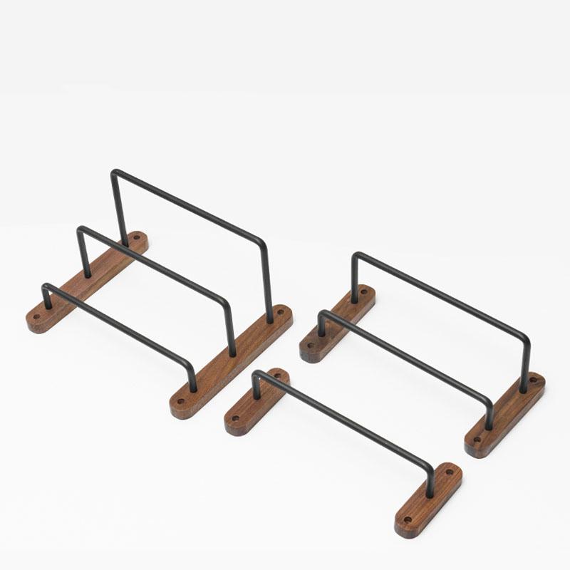Настенный держатель для полотенец в ванную из грецкого ореха, черная алюминиевая вешалка для полотенец, держатель для полотенец в туалет, 30-50 см, многоярусная вешалка
