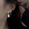 Zinc Zinc Alloy Girls Gift Korean Style Earrings Heart Ear Stud Women's Earring set Geometric Stud  Earrings