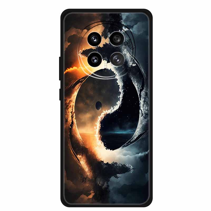 Защитный чехол для мобильного телефона For Honor Magic8 5G, с цветочным рисунком, мягкий, черный силикон, задняя крышка для Honor Magic 8 2025, чехол Funda