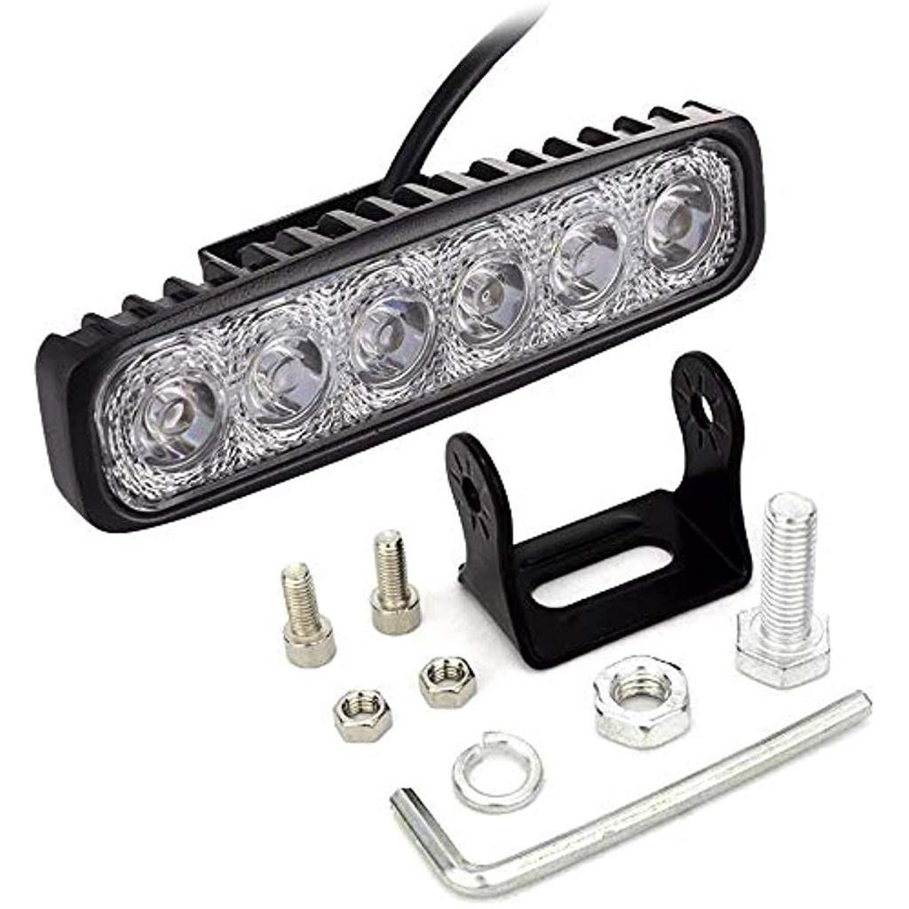 Светодиодные фары для бездорожья 18 W Светодиодные фары Рабочее освещение 12 В / 24 В Дополнительное освещение 6 000 K IP67 Водонепроницаемый Для внедорожника Джип Грузовик Трактор или