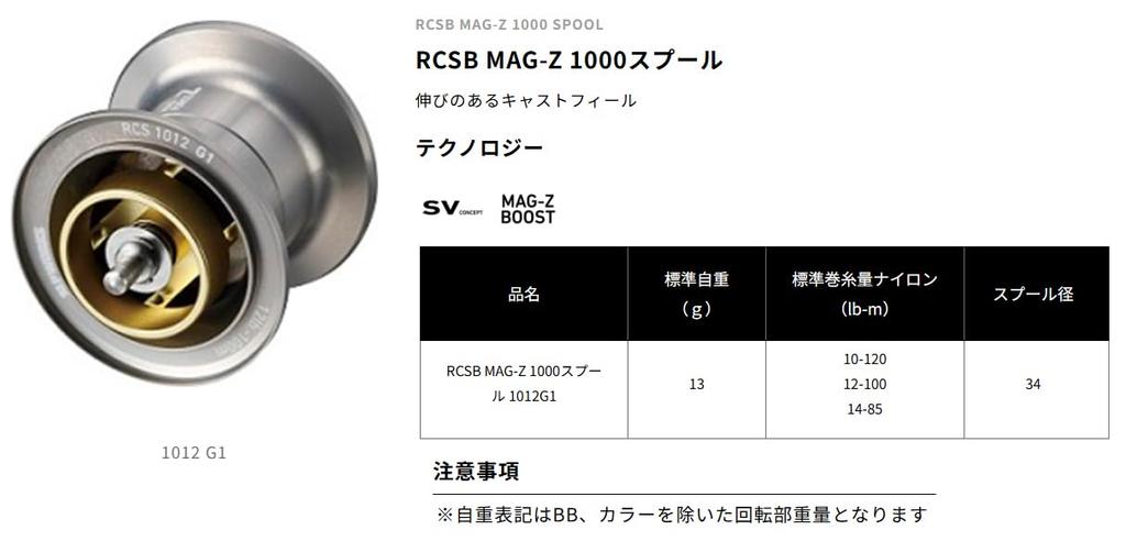 Daiwa Slp Works RCSB MAG-Z 1012 G1 шпуля