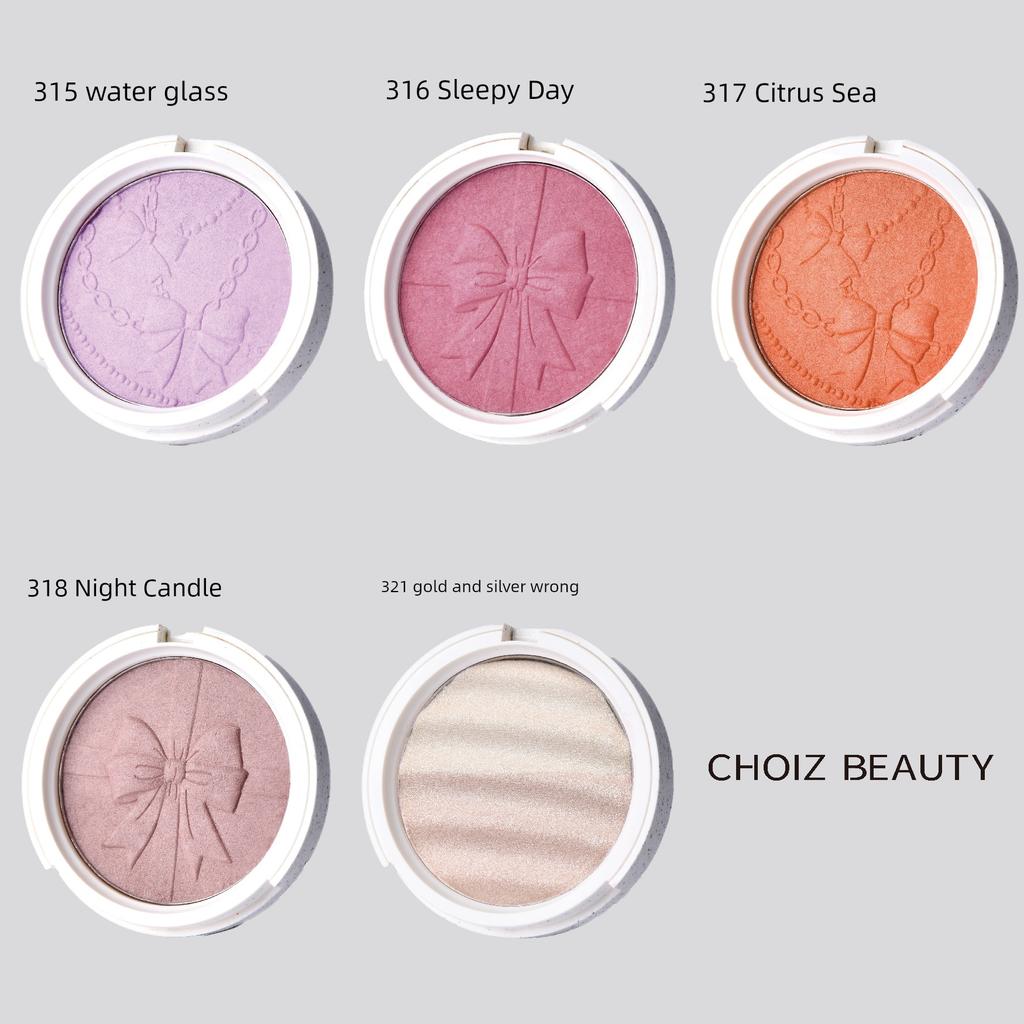 Choiz Beauty Day and Night Gift Shimmer Blush Bronze Powder Baked Powder Baking Transparent Good Complexion Forging Light