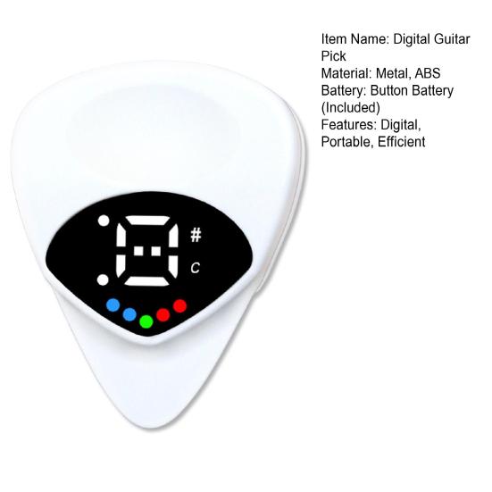 2 в 1 гитарный тюнер и медиатор цифровой медиатор со светодиодом