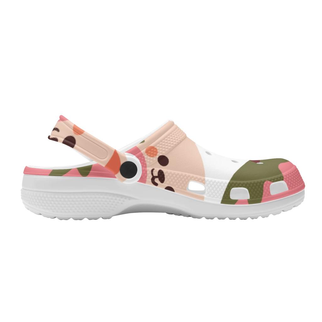 Colorful Pattern EVA Clogs for Women Men Easy Clean Lightweight Slip On Casual Footwear Soft Sole Summer Sandals Leisure Wear