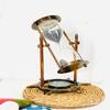 17,78 см Латунные песочные часы с компасным колесом, офисный декор, подарок
