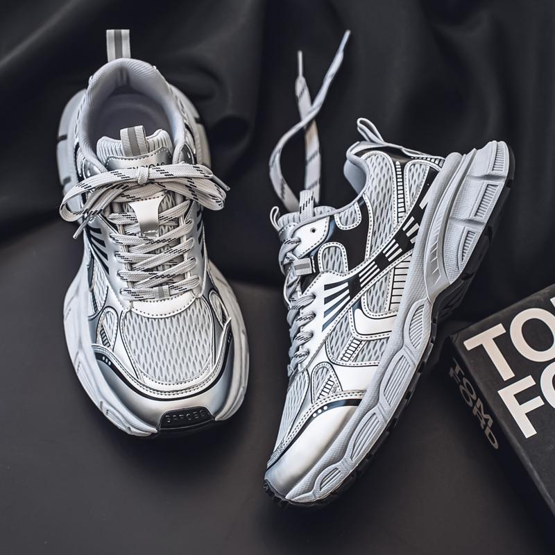 Новая мода мужская обувь Four Seasons удобная обувь для студентов и мальчиков трендовые мягкие подошвы дышащие повседневные кроссовки для бега