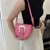 Chic Street Style Saddle Bag Women Bags 2023 Minimalist Shoulder Crossbody