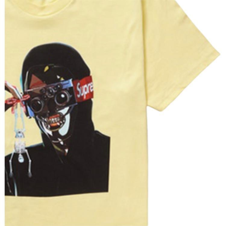 Supreme SS19 Creeper Tee Pale Yellow Men's SUP-SS19-233