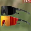 2 шт. Велосипедные мужские женские солнцезащитные очки Очки Спортивные очки для улицы Солнцезащитные очки