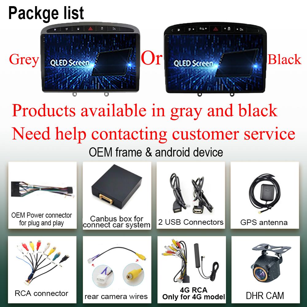 IPS Android 14 Car Radio Player For Peugeot 408 308 308SW 2010 - 2016 Auto Stereo Video Radio Carplay GPS DSP Carplay OBD No DVD