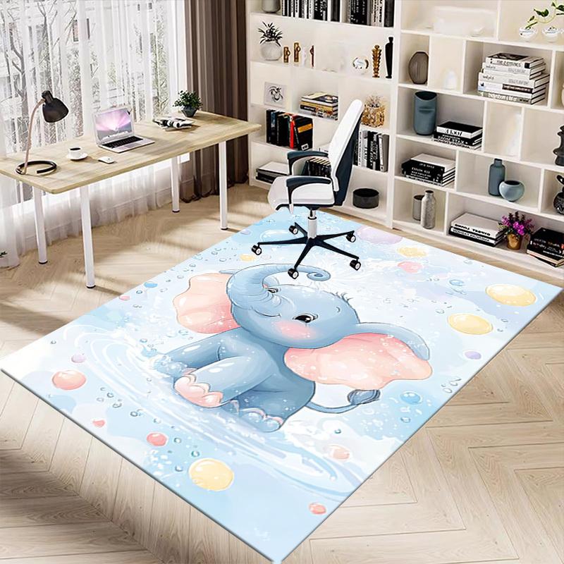 1pc Elephant Carpet Office Rug Outdoor Mat Home Decor Area Carpet Festival Gift Office desk chair carpet
