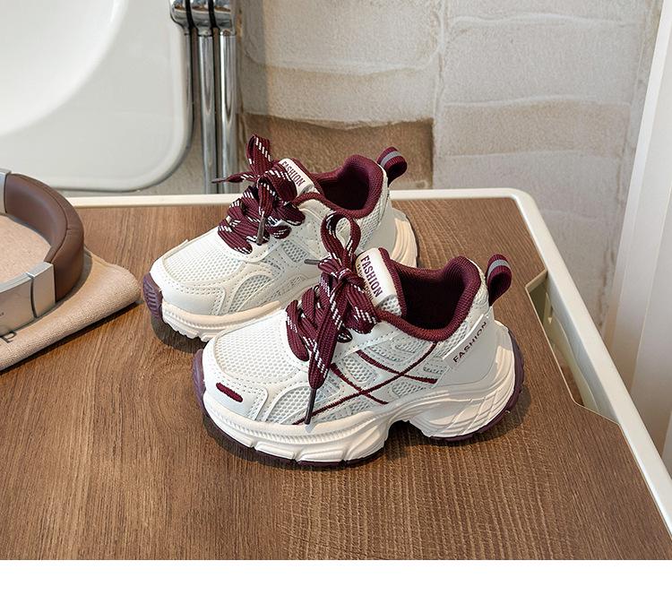 Модные детские кроссовки в корейском стиле, весна 2026: Легкие, удобные спортивные кроссовки для бега для мальчиков и девочек.