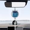 Car Air Freshener Oil Diffuser Clock-Shaped Car Perfume Air Freshener Rearview Mirrors Ornament Long-Lasting Car Scents Air