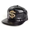 Крутая бейсболка в стиле хиппи с плоскими полями, кепка дальнобойщика в стиле панк с золотым знаком доллара, кепка Snapback для повседневного отдыха и спорта на открытом воздухе