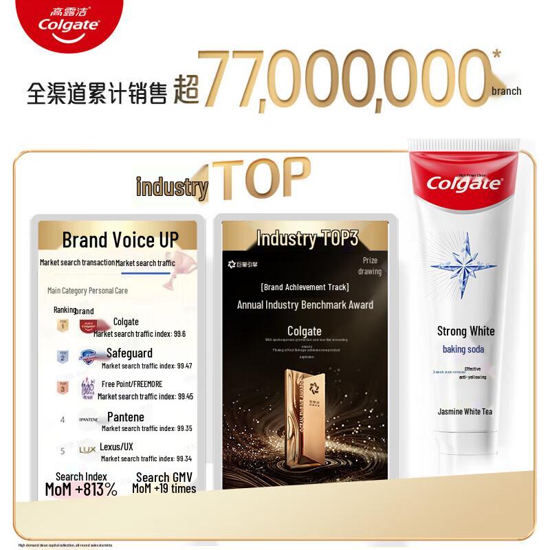 Colgate Strong White Bamboo Charcoal Mint Toothpaste