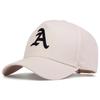 Baseball Stitching Embroidered A Lettering Alphabet Neutral Gender Women  Men For Caps Spring Autumn Outdoor Adjustable Casual Hats Sunscreen Hat