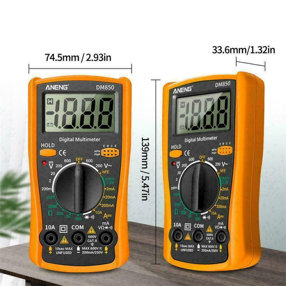 Цифровой мультиметр комплект амперметр DM850 электронный измеритель