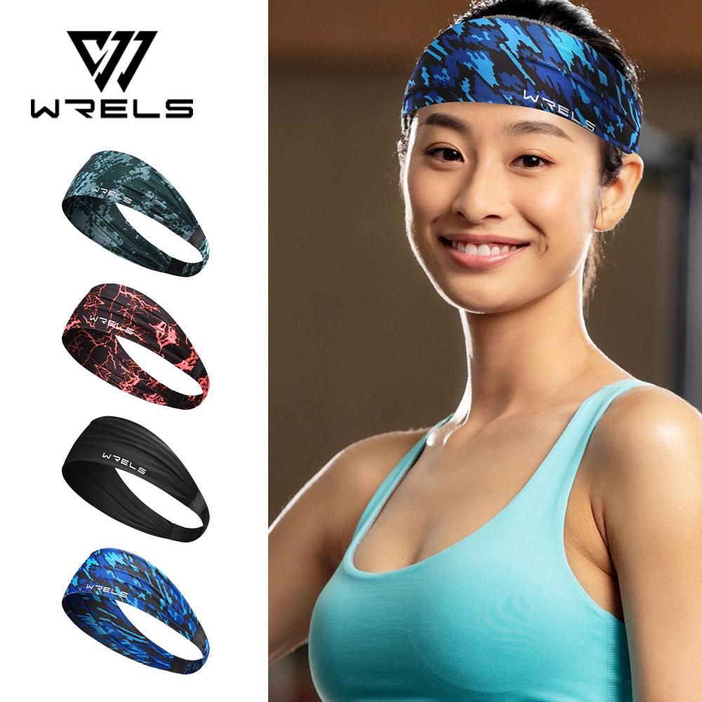 WRELS Спортивные повязки на голову для бега, йоги, мягкая эластичная повязка на волосы, дышащие повязки для занятий спортом на открытом воздухе, мужские и женские повязки для фитнеса, отводящие пот