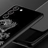 Чехол для телефона Samsung Galaxy S23 S22 Ultra S20 S21 FE 5G S10 S9 Plus S10E S8 Note 10 20 Силиконовый Черный Чехол Модный Дракон
