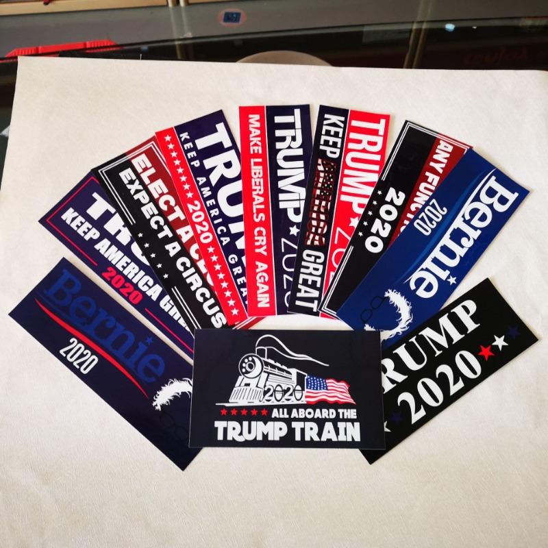 4pcs Blue US Presidential Election Donald Trump Bumper Car Stickers