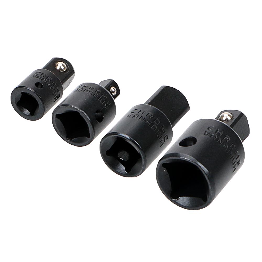 CR-V Хром-ванадиевая сталь 4 шт. 1/4 3/8 1/2 Переходная втулка Высокая твердость Набор гаечных ключей Переходник Практичный Адаптер для гаечного ключа Трещоточный гаечный ключ Головка