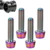 4 шт. M5*18 мм Велосипедные титановые конические болты Винты для крепления выноса горного велосипеда