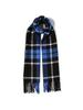 B:MING LIFE STORE by BEAMS Women's Wool Blend Check Stole, Blue, Free Size