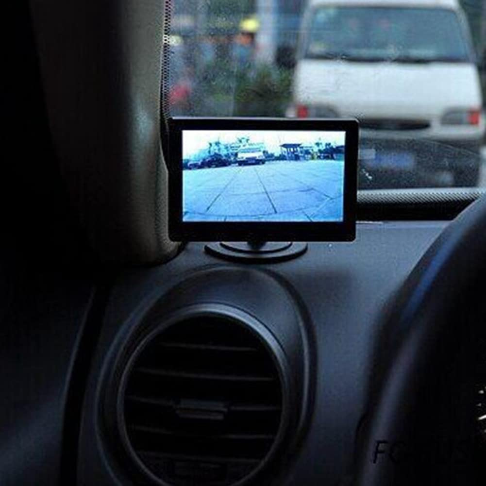 JVBIVDW 4.3 Inch LCD Backview Monitor Car Rear View Camera Reverse Spur System Kit Waterproof Night Vision Reverse Backup