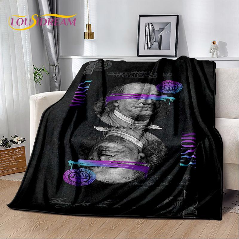 Одеяло с 3D рисунком в долларах, евро, фунтах денег, мягкое одеяло для дома, спальни, кровати, дивана, пикника, офиса, путешествия, подарок для ребенка